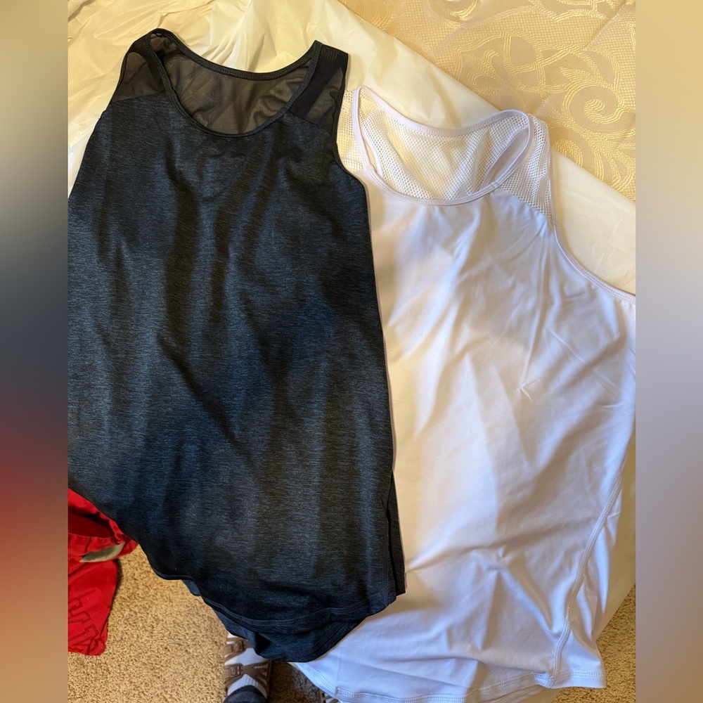 Black and White Tank Tops, size XXL